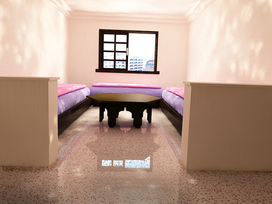 3D Graphics: Moroccan living room